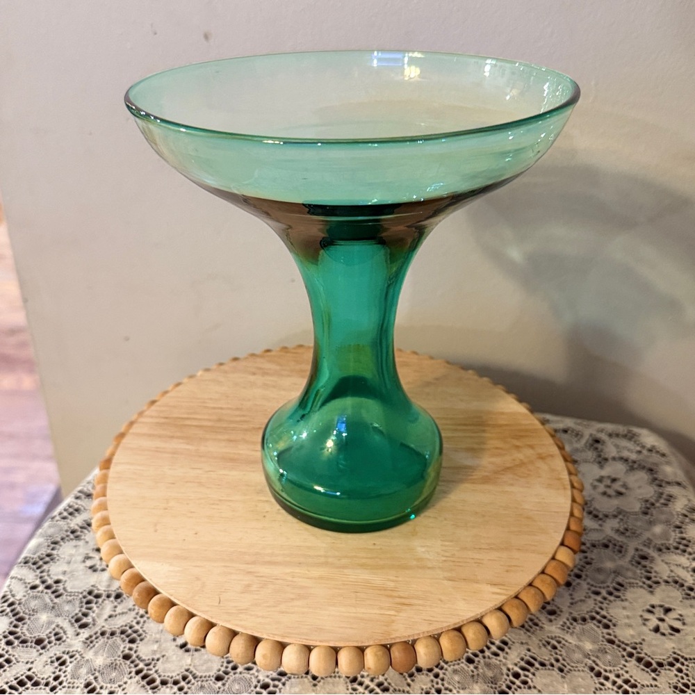 Blenko Glass Company pedestal vase